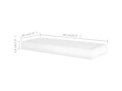 Prateleira| Prateleiras de parede 4 pcs 40 cm PT210221 Branco