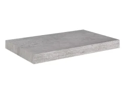 Prateleira| Prateleiras de parede 4 pcs 50x23x3,8 cm MDF -cimento PT248730 Cinzento