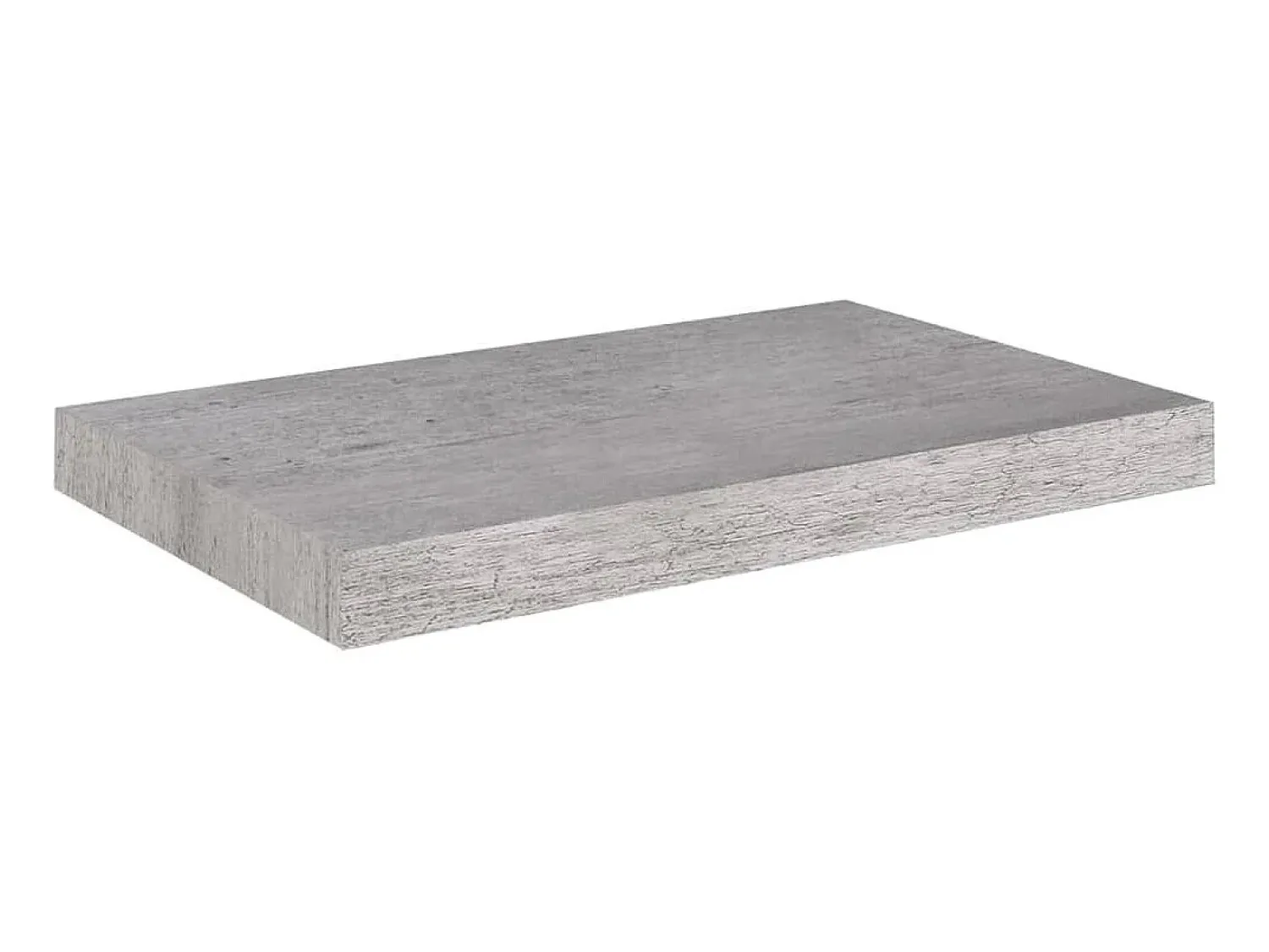 Prateleira| Prateleiras de parede 4 pcs 50x23x3,8 cm MDF -cimento PT248730 Cinzento