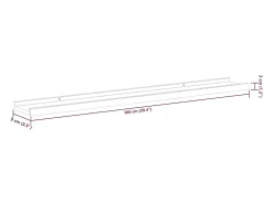 Prateleira|vidaxl Prateleiras de parede 4 pcs 100x9x3 cm carvalho sonoma Castanho