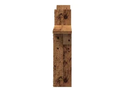 vidaxl Prateleiras de parede 2 pcs derivados de madeira madeira velha^ Prateleira