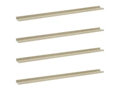Prateleiras de parede 4 pcs 115x9x3 cm e carvalho sonoma PT867203^ Prateleira