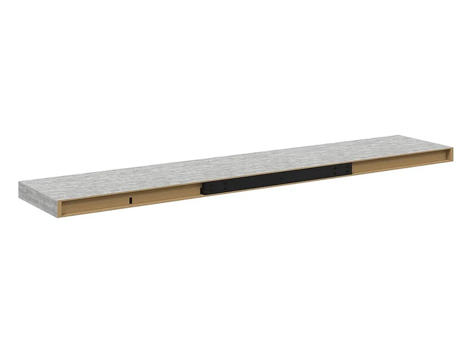 Prateleira|vidaxl Prateleiras de parede 4 pcs 120x23,5x3,8cm MDF -cimento Cinzento