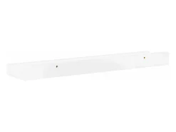 vidaxl Prateleiras de parede 2 pcs 40x9x3 cm brilhante Branco