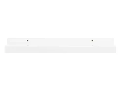 vidaxl Prateleiras de parede 2 pcs 40x9x3 cm brilhante Branco