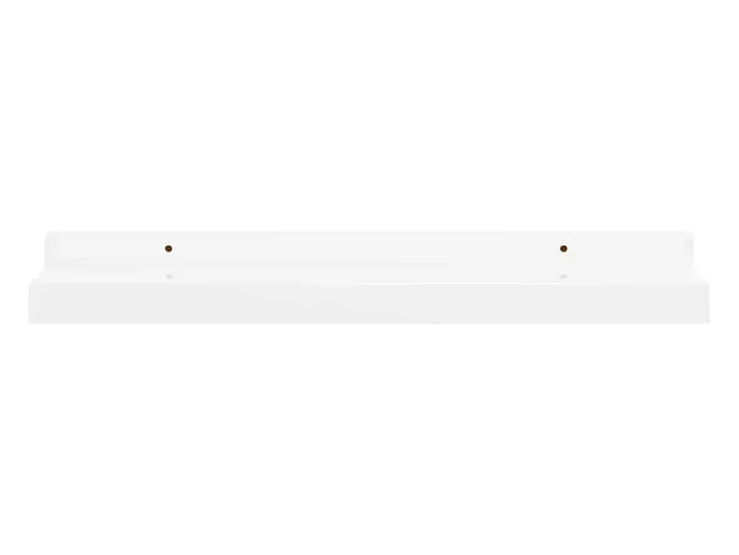 vidaxl Prateleiras de parede 2 pcs 40x9x3 cm brilhante Branco