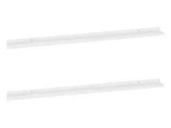 Prateleiras de parede 2 pcs 115x9x3 cm brilhante PT415137^ Prateleira