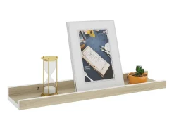 Best Prateleiras de parede 2 pcs 40x9x3 cm e carvalho sonoma PT262475 Branco