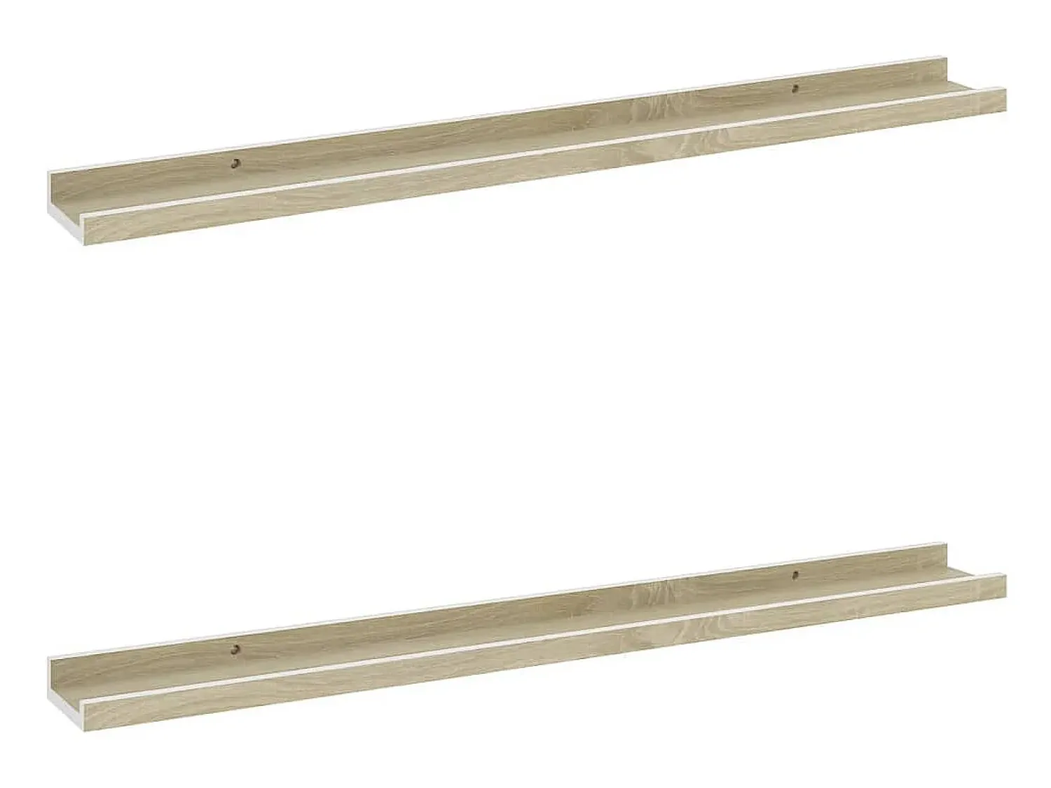Prateleiras de parede 2 pcs 80x9x3 cm e carvalho sonoma PT380156^ Prateleira