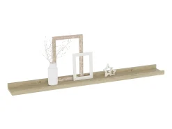 Prateleiras de parede 4 pcs 80x9x3 cm carvalho sonoma PT607801^ Prateleira