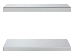 Prateleira|vidaxl Prateleiras de parede 2 pcs 50x30x3 cm aço inoxidável Prateado