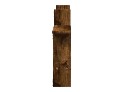 Best vidaxl Prateleiras de parede 2 pcs derivados madeira carvalho fumado Castanho