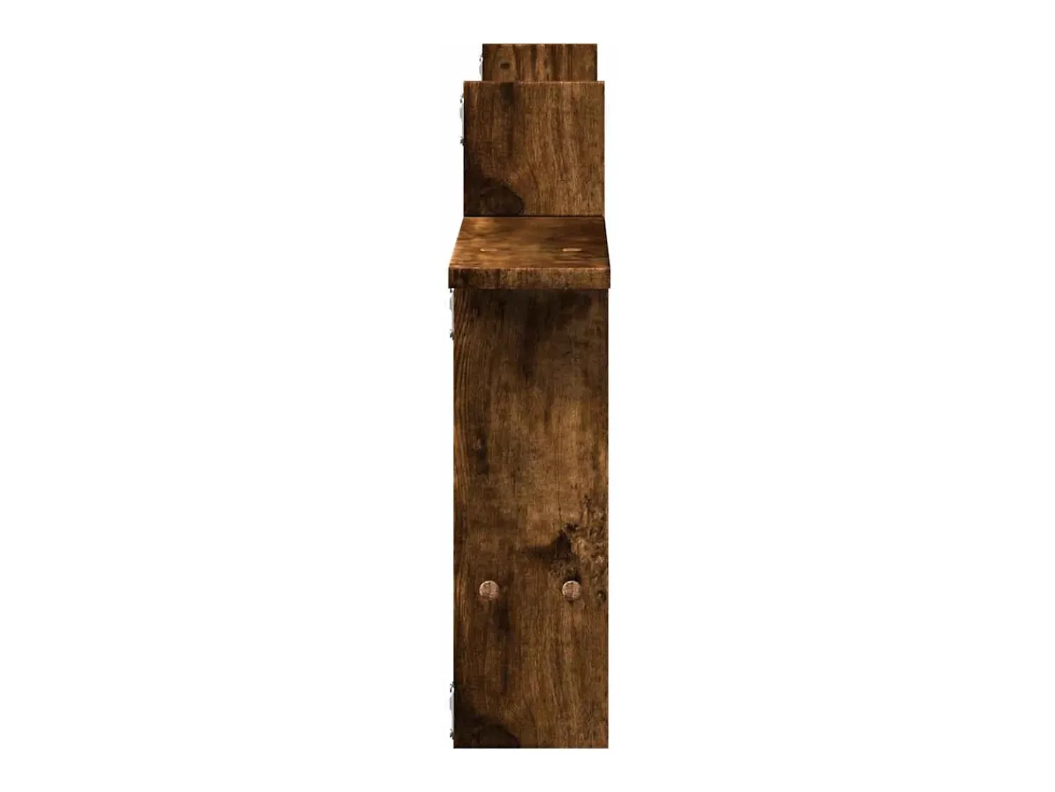 Best vidaxl Prateleiras de parede 2 pcs derivados madeira carvalho fumado Castanho