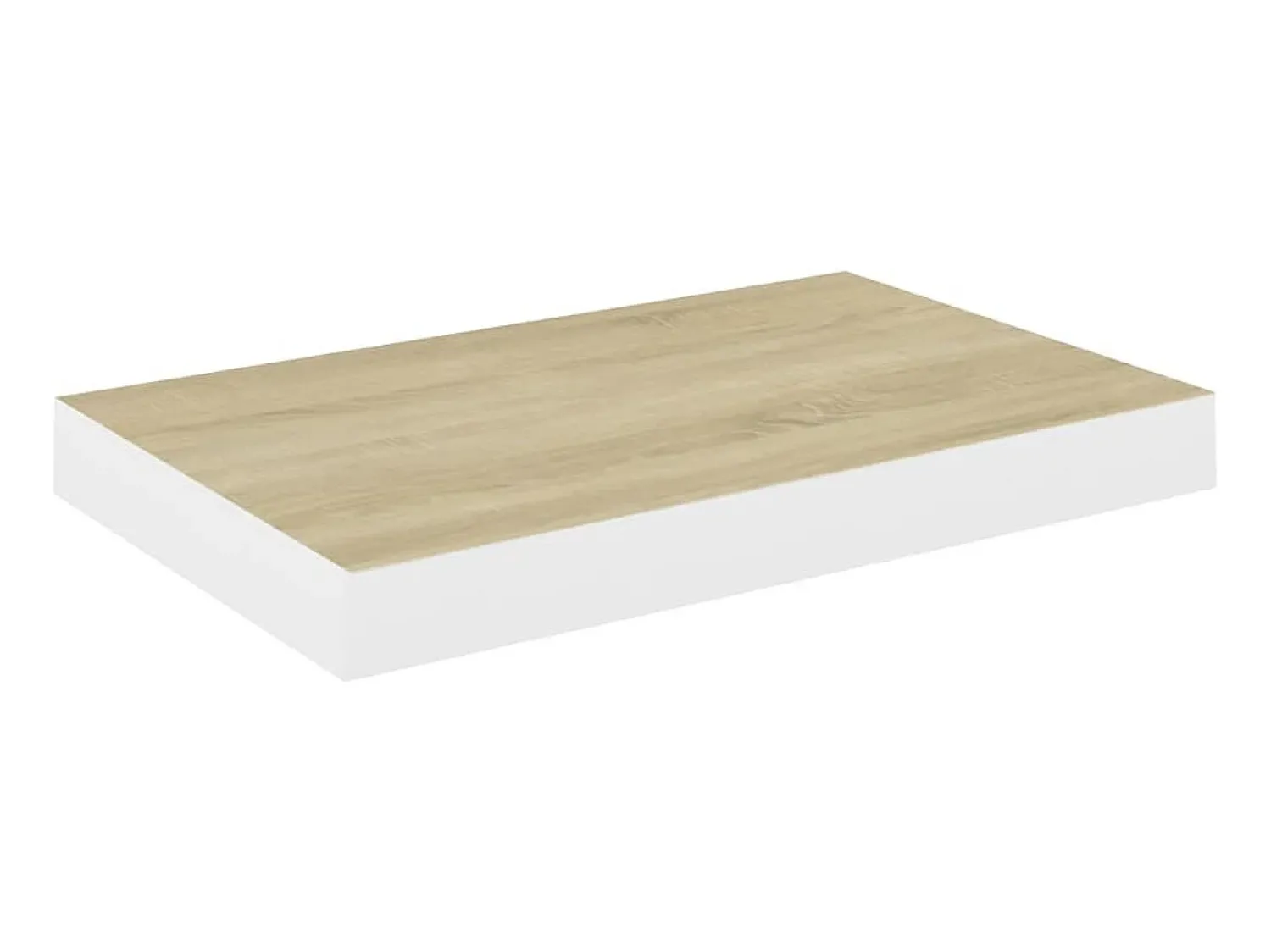 Prateleira* Prateleiras de parede 2 pcs 40x23x3,8 cm MDF carvalho e branco PT700723 Castanho