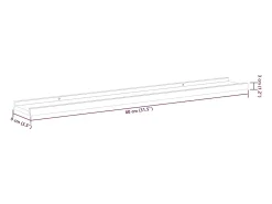 Prateleira*vidaxl Prateleiras de parede 2 pcs 80x9x3 cm e carvalho sonoma Branco