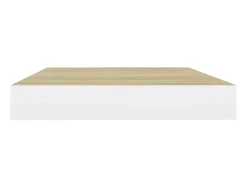 Prateleiras de parede 4 pcs 40x23x3,8 cm MDF carvalho e branco PT745438^ Prateleira