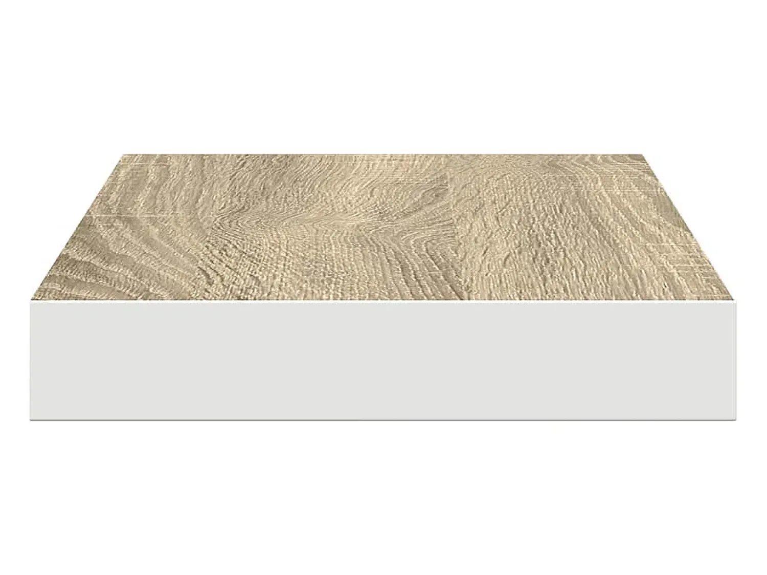 Hot vidaxl Prateleiras de parede 2 pcs 40x23x3,8 cm MDF carvalho e branco Castanho