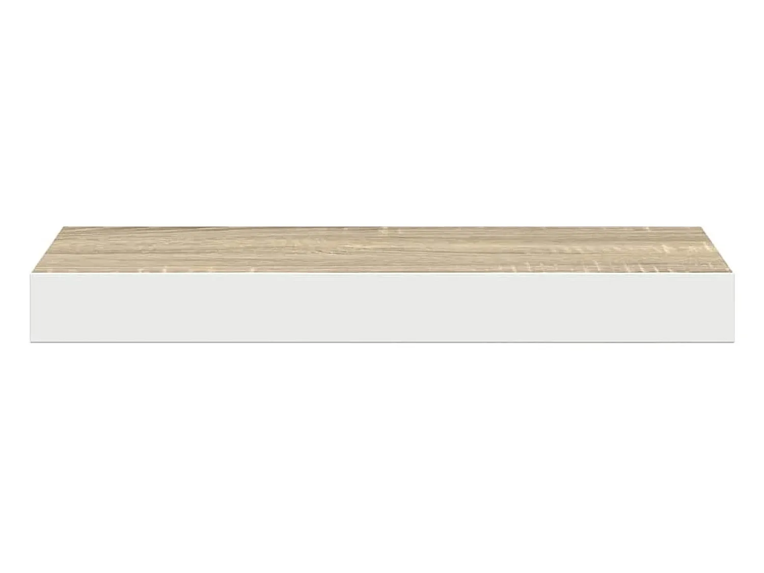 Hot vidaxl Prateleiras de parede 2 pcs 40x23x3,8 cm MDF carvalho e branco Castanho