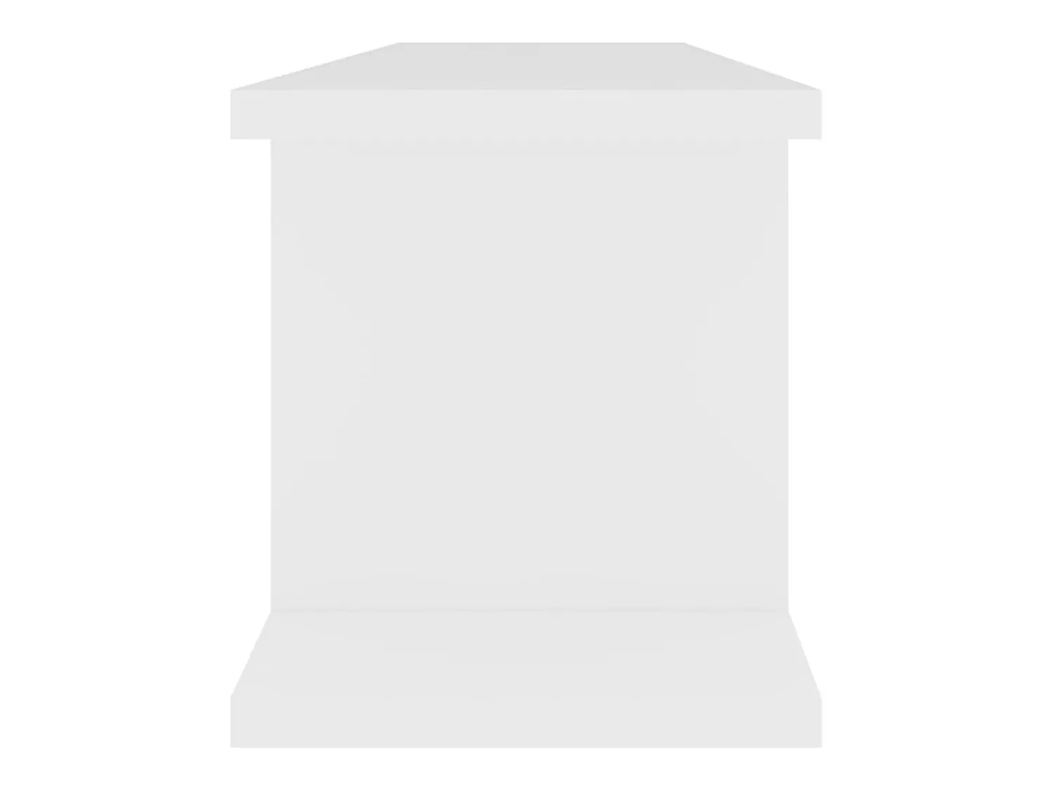 Prateleira*vidaxl Prateleiras de parede 2 pcs 75x18x20 cm deriv. madeira Branco