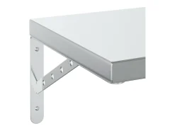 Clearance vidaxl Prateleiras de parede 2 pcs 100x30 cm aço inoxidável Prateado