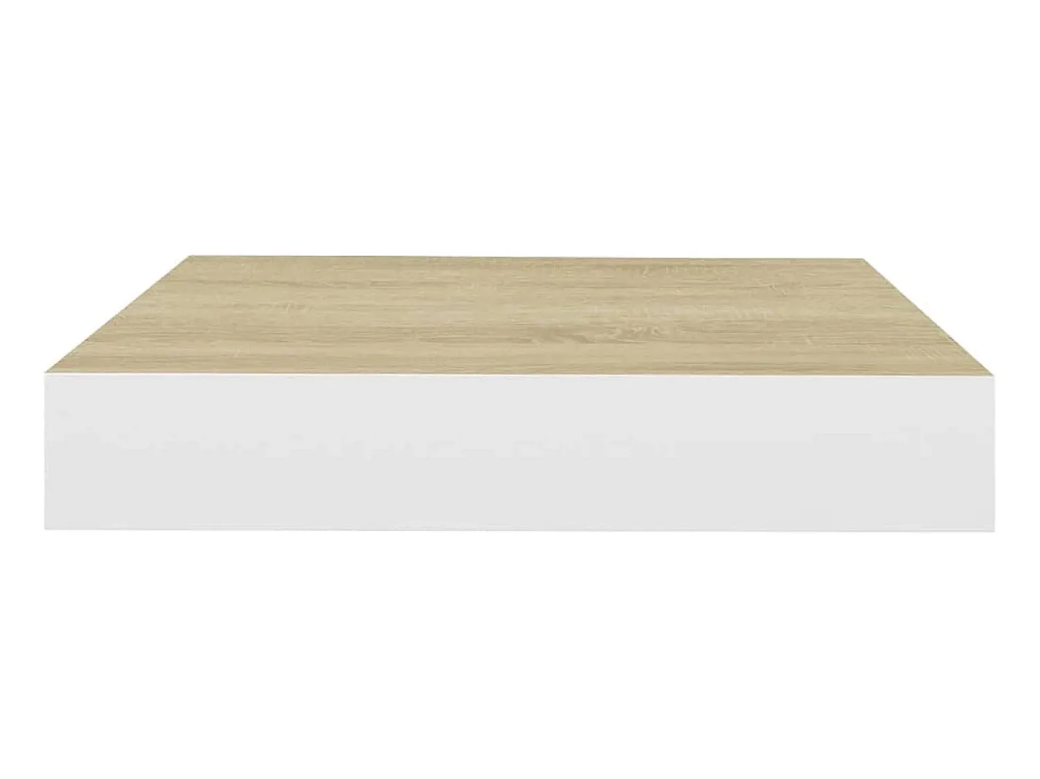 Best Prateleiras de parede 2 pcs 23x23,5x3,8cm MDF carvalho e branco PT700903 Castanho