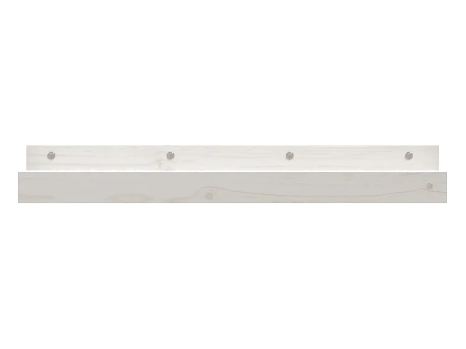 Prateleira|vidaxl Prateleiras de parede 2 pcs 80x12x9 cm pinho maciço Branco
