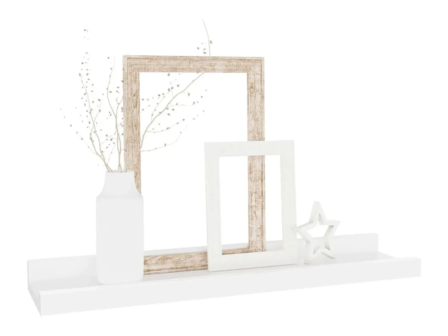 Prateleira| Prateleiras de parede 4 pcs 40x9x3 cm PT187925 Branco