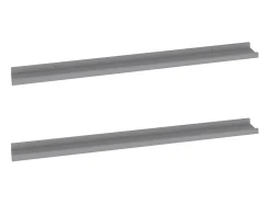 Outlet Prateleiras de parede 2 pcs 100x9x3 cm PT713289 Cinzento