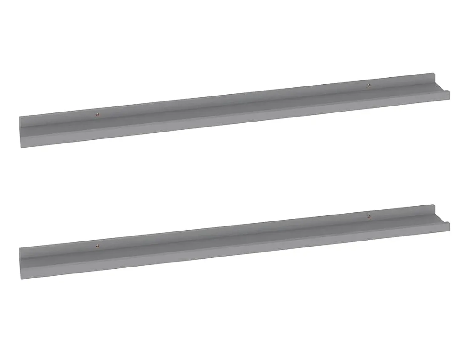 Outlet Prateleiras de parede 2 pcs 100x9x3 cm PT713289 Cinzento
