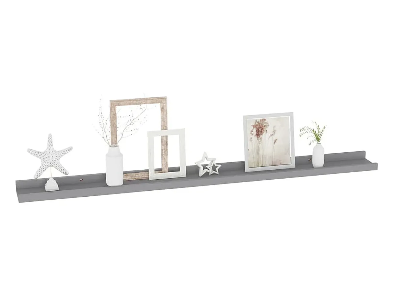 Outlet Prateleiras de parede 2 pcs 100x9x3 cm PT713289 Cinzento