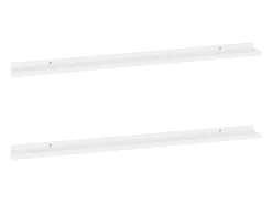 Prateleira| Prateleiras de parede 2 pcs 115x9x3 cm PT945912 Branco