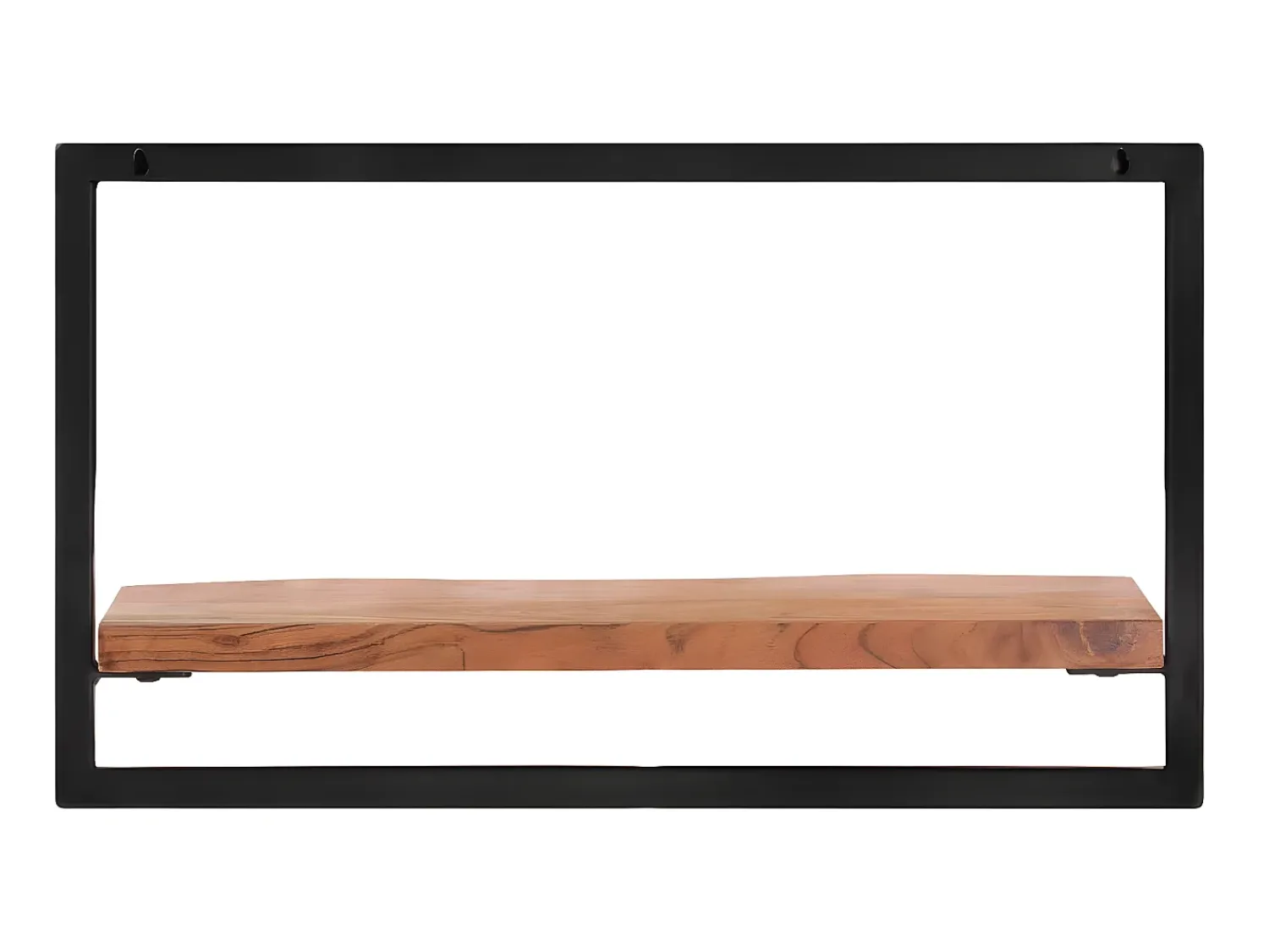 Prateleira* Prateleiras de parede 2 pcs 60x25x35 cm acácia maciça e aço PT622464 Castanho