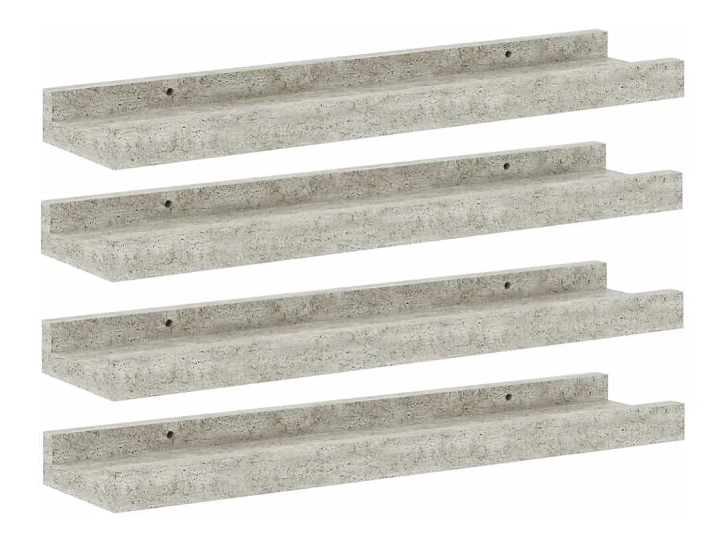 Prateleira|vidaxl Prateleiras de parede 4 pcs 40x9x3 cm cimento Cinzento