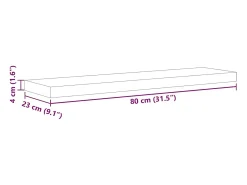 Hot vidaxl Prateleiras de parede 2 pcs 80x23,5x3,8cm MDF carvalho e branco Castanho
