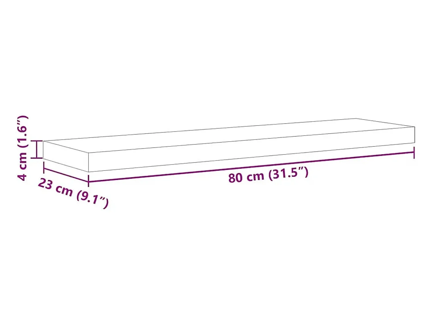 Hot vidaxl Prateleiras de parede 2 pcs 80x23,5x3,8cm MDF carvalho e branco Castanho