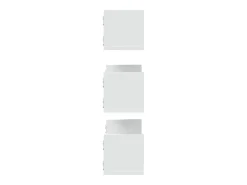 vidaxl Prateleiras de parede 3 pcs 58x18x18cm derivados madeira^ Prateleira