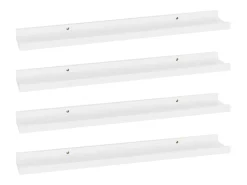 vidaxl Prateleiras de parede 4 pcs 60x9x3 cm^ Prateleira