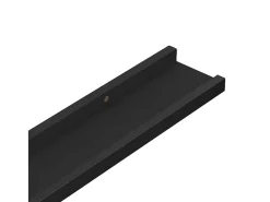 Prateleira*vidaxl Prateleiras de parede 4 pcs 100x9x3 cm Preto