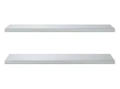 Prateleira| Prateleiras de parede 2 pcs 100x40x3 cm aço inoxidável PT716789 Prateado