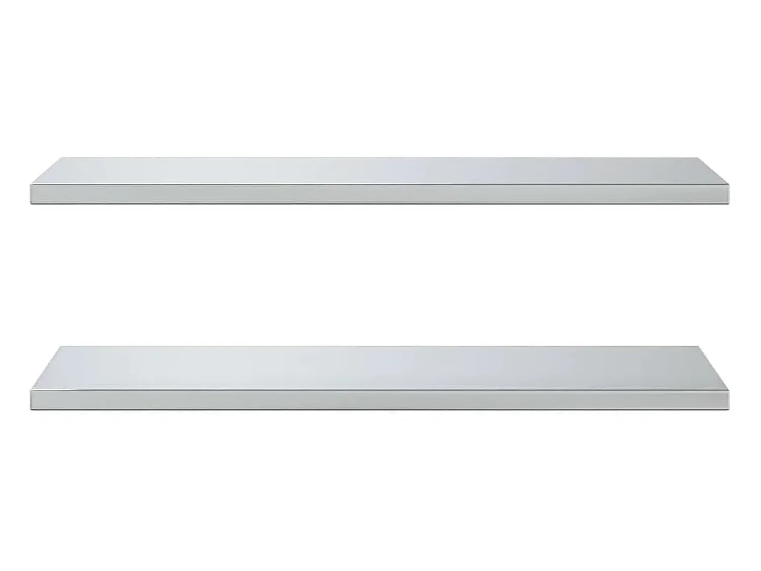 Prateleira| Prateleiras de parede 2 pcs 100x40x3 cm aço inoxidável PT716789 Prateado