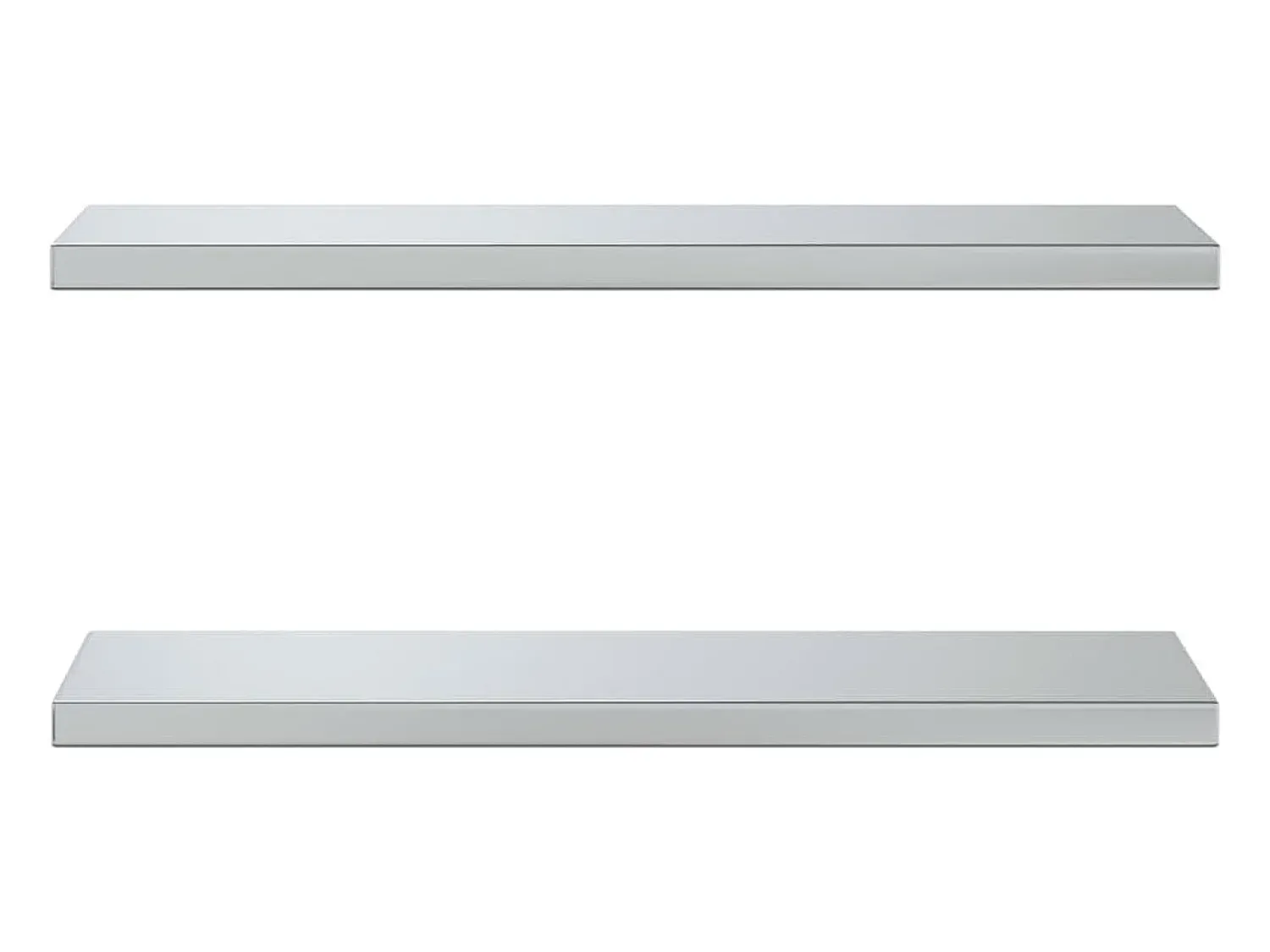 Prateleiras de parede 2 pcs 75x23,5x3cm aço inoxidável PT435650^ Prateleira