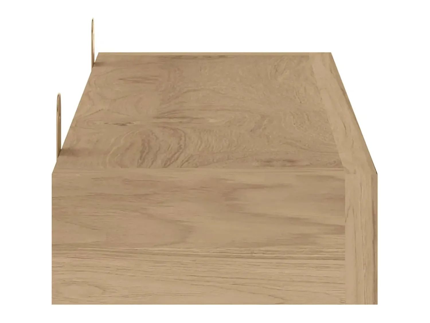 Prateleira|vidaxl Prateleiras de parede 2 pcs 60x15x4 cm madeira de teca maciça Castanho