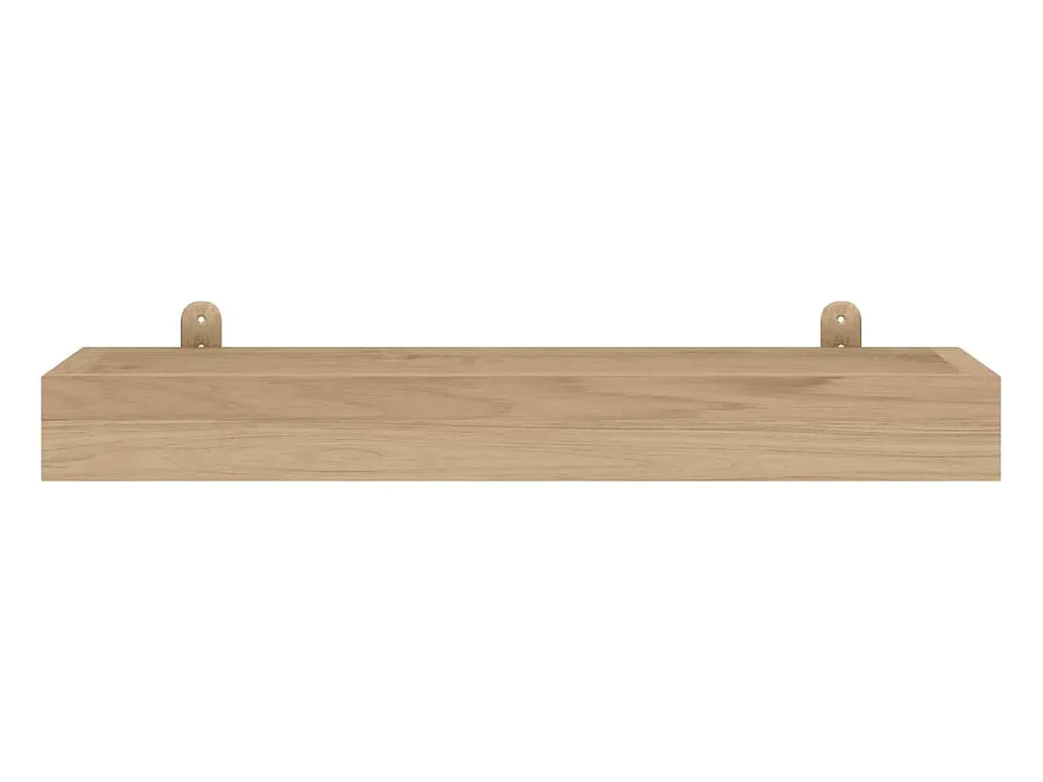 Prateleira|vidaxl Prateleiras de parede 2 pcs 60x15x4 cm madeira de teca maciça Castanho
