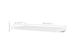 Best Prateleiras de parede 4 pcs 80 cm PT799507 Branco