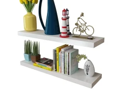 Best Prateleiras de parede 4 pcs 80 cm PT799507 Branco