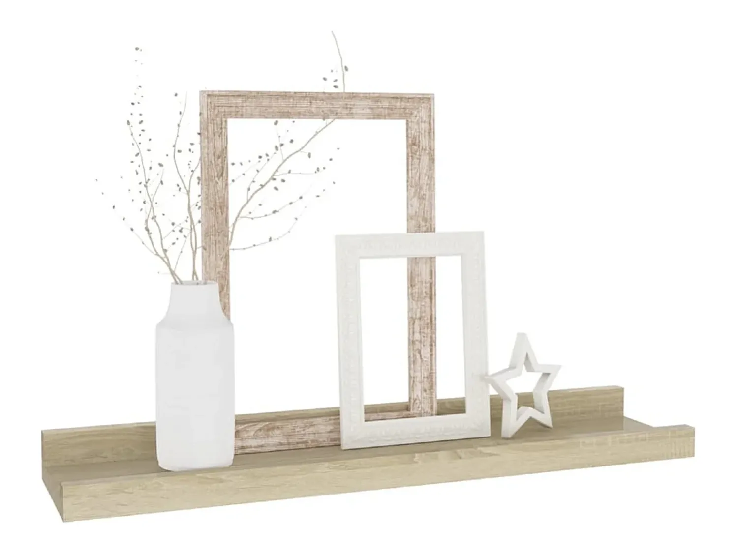 Prateleiras de parede 2 pcs 40x9x3 cm carvalho sonoma PT178263 Castanho