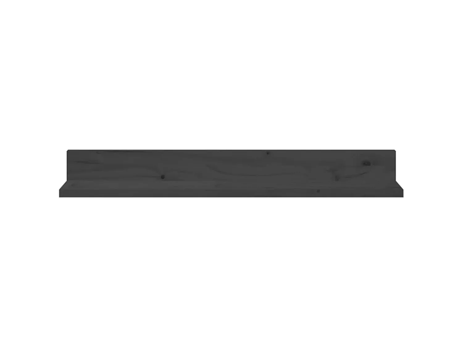 Discount Prateleiras de parede 2 pcs 80x11x9 cm pinho maciço PT811380 Cinzento