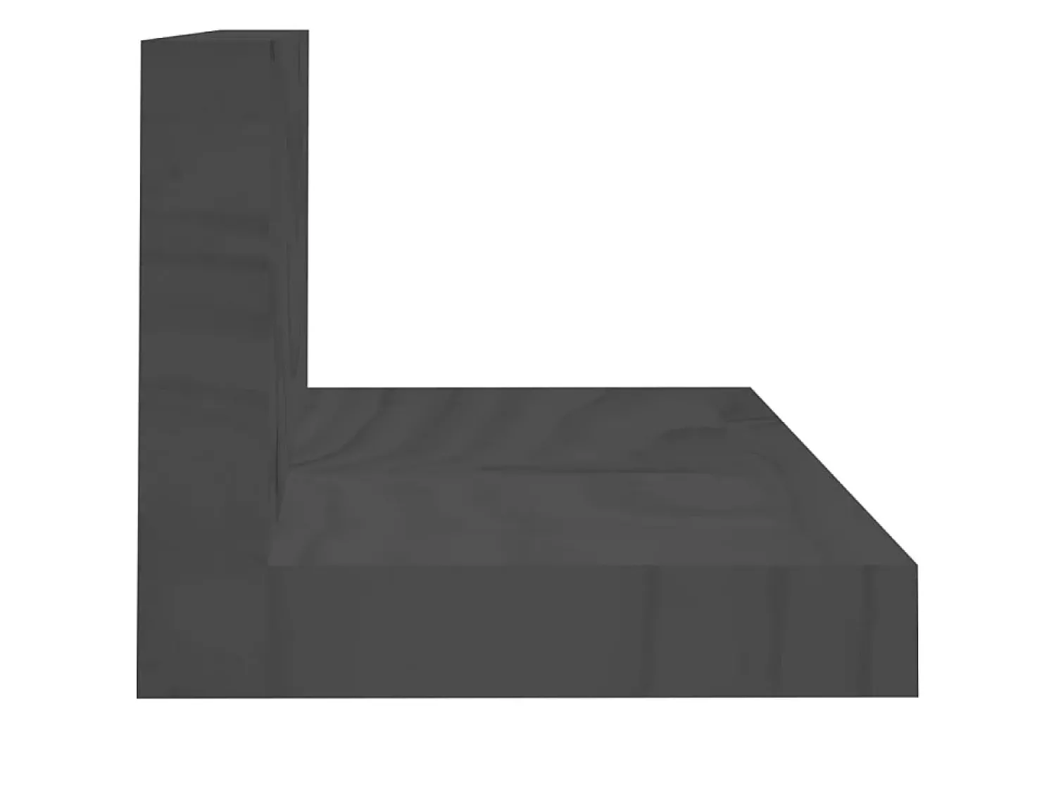Discount Prateleiras de parede 2 pcs 80x11x9 cm pinho maciço PT811380 Cinzento