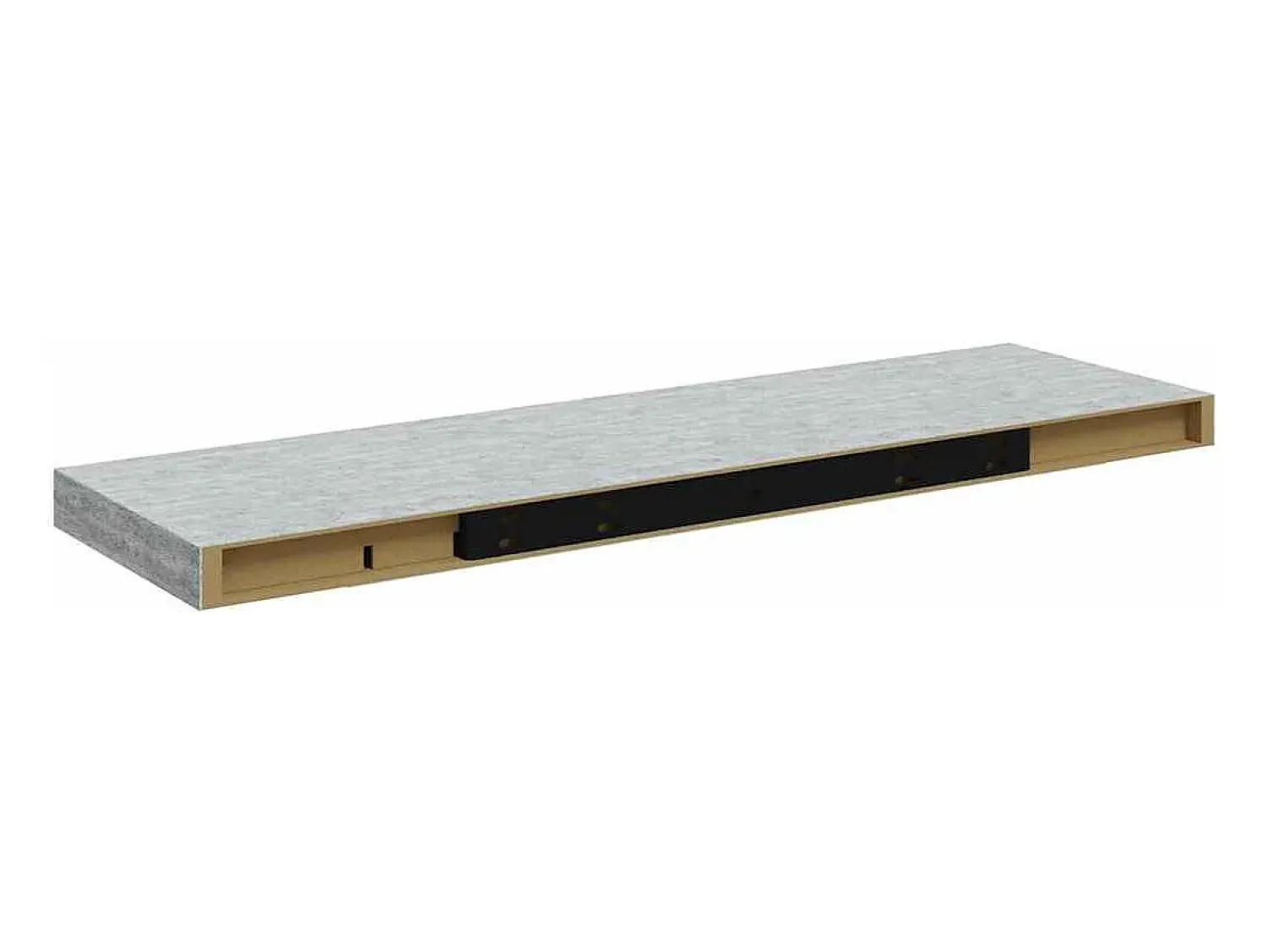 Prateleira|vidaxl Prateleiras de parede 2 pcs 80x23,5x3,8cm MDF -cimento Cinzento