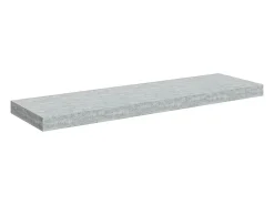 Prateleira|vidaxl Prateleiras de parede 2 pcs 80x23,5x3,8cm MDF -cimento Cinzento